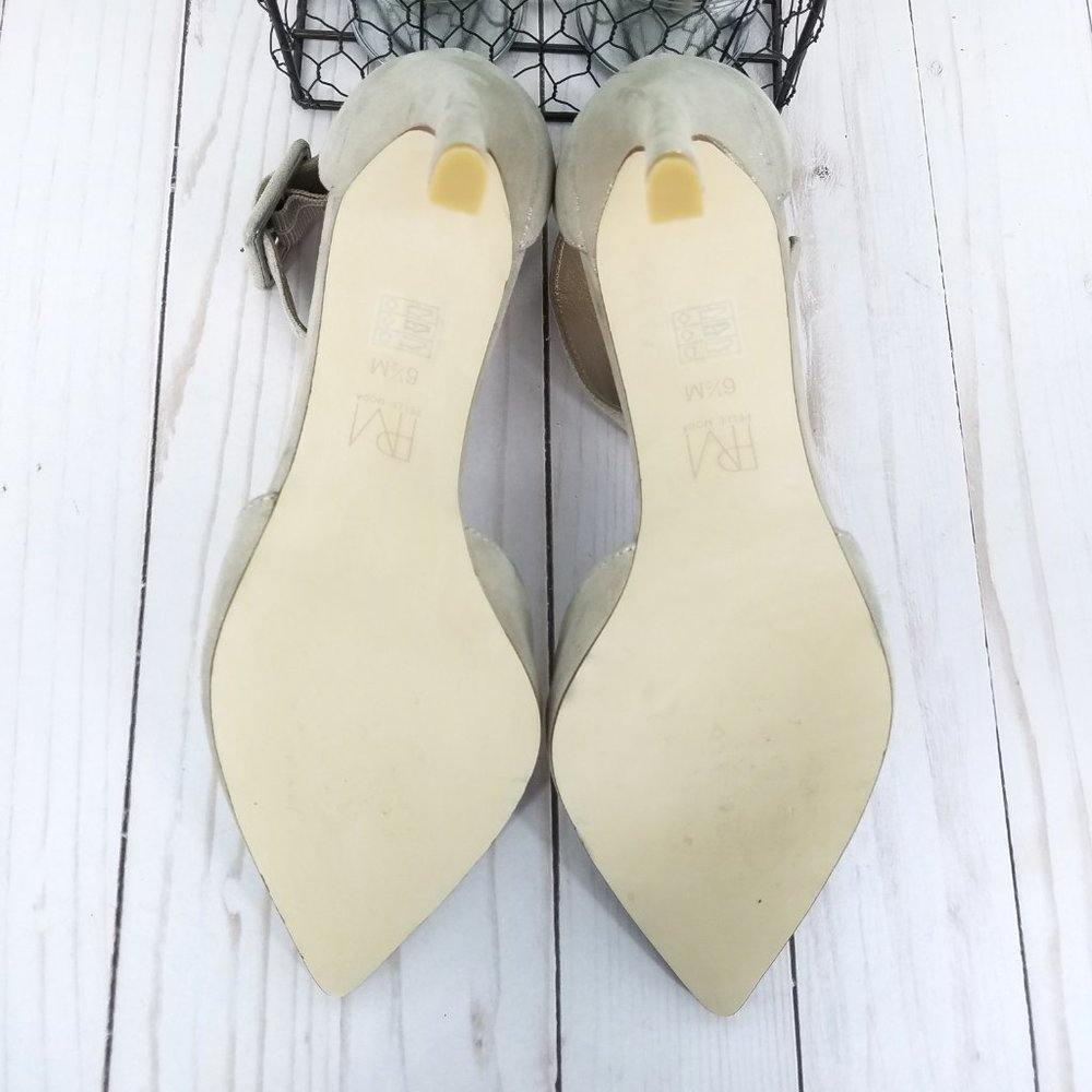 🔥SOLD🔥 Pelle Moda Kenley Shimmer Suede Ankle Strap Pump - Picture 7 of 8